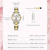 cheap Quartz Watches-Mother's Day Gift New Olevs Brand Ladies' Business Watch With Night Light Calendar And Day/Night Display Quartz Movement Stylish Water-Resistant Sporty Ladies' Wristwatch.