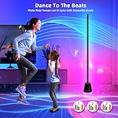 halpa Älykkäät koristevalot-Sylinterimäinen rgbic-lattiavalaisin, Bluetooth-sovelluksella ohjattava led-kulmavalaisin, musiikin synkronointiväriä vaihtava lattiavalaisin ajastimella, 16 miljoonaa väriä makuuhuoneen olohuoneen