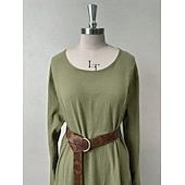 Недорогие Одеваться-Ретро Средневековый Эпоха возрождения Платья Косплэй Kостюмы Платье-туника Викинг Ranger Эльфийский Маскарадный костюм Жен. Селтик Викинг Хэллоуин Карнавал Маскарад Выступление Хэллоуин РИЖД Взрослые