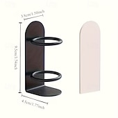 baratos Arrumação e Organização-Conjunto de 2 porta-escovas de dentes de parede, organizador de chuveiro sem furos com espaço para lâmina de barbear, design ergonômico durável, acessório de banheiro que economiza espaço para casa e