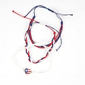  250e anniversaire des États-Unis Bracelet Occasionnel Adulte Unisexe Jour de l'Indépendance / 4 Juillet 4 Juillet Soirée Performance Se déguiser