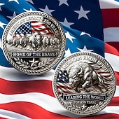 billige U.S. 250-årsjubileum-USAs 250-årsjubileumsmynt Amerikas arv 250 års utfordringsmynt metall amerikansk bison ånd commemorativ mynt patriotisk USA 1776–2026 jubileumssamling semikvincentenial