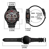 baratos Smartwatch-Relógio inteligente Lokmat Appllp 8 Pro de 1,85 polegadas com 4G LTE, pedômetro, lembrete de chamadas, monitor de sono, compatível com Android e iOS, unissex, GPS, chamadas em modo mãos-livres, controle de mídia, IPX-4, 52 mm.