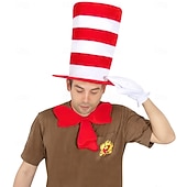 cheap Accessories-Cat Gloves Hat More Accessories Classic Storybook Character Storybook Characters Cosplay for Unisex Adults' Halloween Carnival Book Week Performance Educational Dress Up