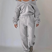  Women's Tracksuit Sweatsuit 2 Pieces Half Zip Fleece Pullover Warm Breathable Soft Sportswear Activewear Rosy Pink Light Green Blue Long Sleeve Athleisure Casual