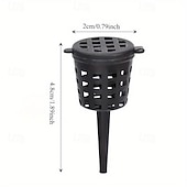 abordables Riego e irrigación-50 cestas de fertilizante de plástico resistentes para plantas con tapa de cúpula: liberación automática de nutrientes, drenaje de fondo abierto, macetas apilables para viveros de interior/exterior,