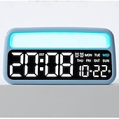 preiswerte Intelligente Dekorative Lichter-Digitaler Wecker für Wohnzimmer und Schlafzimmer mit großer, dimmbarer und lauter Alarmfunktion, Wochentagsanzeige und LED-Digitalanzeige.