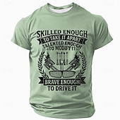 ieftine Tricouri Hobby-Bărbați Μηχανή Argou amuzant Tricou Manșon scurt Tricou Tipărire 3D Stil Nautic Cămașă Modă Zilnic Zilnic Stradă Albastru piscină Negru Trifoi Vară Primăvară Îmbrăcăminte S M L XL XXL XXXL