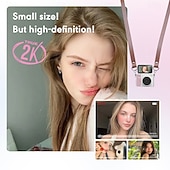 رخيصةأون الكاميرا والتصوير-كاميرا S162 الرقمية الصغيرة الجديدة ذات الطراز القديم بتقنية CCD وشاشة قابلة للطي، مثالية لطلاب الجامعات، كاميرا صغيرة مزودة بتسجيل عالي الدقة.