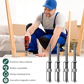 billige borkronesett-4 stk. fjærbelastet skrueholderbits, fallsikker skrutrekkerbits, universelt skruefesteverktøy, enhånds, skruerdriftsguide borespissholder for elektriker, mekaniker, gjør-det-selv-entusiast