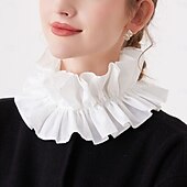 billige Tilbehør og mer-Årgang Rokoko Victoriansk Avtakbar krage Prinsesse Gentlewoman Blonde Kostyme Dame Karneval Halloween Renessansemesse Voksen