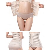 cheap Waist Trainer-Women's Shapewear Waist Trainer Casual Pure Color Elastic Waist Daily Sleeveless Black Beige Summer Spring Fall Winter Slim