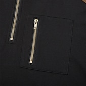  Férfi Negyed cipzáros kapucnis pulóver Taktikai kapucnis pulóver Fekete Kapucni Sima Cipzár Sport & Szabadtéri Hétköznapi Napi Utcai sikk Menő Sportruházat Ősz Tavasz & Ősz Ruházat Pulcsik Pulóverek