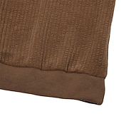 levne Základní mikiny_-Pánské Mikina Svetr Čtvrtletní mikina na zip Žebrovaný úplet Hnědá Stojáček Bez vzoru Slátanina S texturou Sporty a outdoor Ležérní Denní Šik ven Chladný Sportovní oblečení Zima Jaro &amp; podzim Oblečení