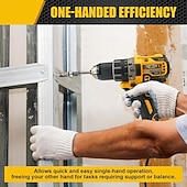 billige borkronesett-4 stk. fjærbelastet skrueholderbits, fallsikker skrutrekkerbits, universelt skruefesteverktøy, enhånds, skruerdriftsguide borespissholder for elektriker, mekaniker, gjør-det-selv-entusiast