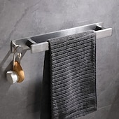 tanie Drążki na ręczniki-Wieszak na ręczniki / Wieszak na szlafrok / Półka łazienkowa Nowy design / Samoprzylepne / Kreatywne Nowoczesny Stal nierdzewna / Stal niskowęglowa / Metal 1 szt. - Łazienka Pojedynczy / 1-wieszak na