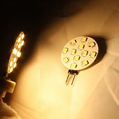 رخيصةأون أضواء LED ثنائي الدبوس-مصباح LED G4، مزود بوظيفة حماية من التداخل الكهرومغناطيسي، أبيض/أبيض دافئ، ثنائي الأطراف، قرص LED، طرف جانبي JC، جهد منخفض 12-24 فولت تيار متردد/مستمر، مؤشر تجسيد اللون 85، 350 لومن، 10 قطع