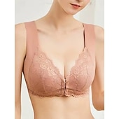 voordelige Tops-Dames Corrigerend ondergoed Modieus Sport Heldere kleur Kant Blote rug Dagelijks Huis Mouwloos V-hals Zwart Blozend Roze Bruin Beige Grijs Zomer Lente Herfst Winter Strak