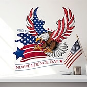  2 db-os amerikai függetlenség napi sas falmatrica ünnepi hangulattal, dekoratív öntapadós matricákkal