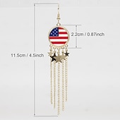 Χαμηλού Κόστους αξεσουάρ-250ή Επέτειος ΗΠΑ Σκουλαρίκια Αστείος Ενηλίκων Γυναικεία Ημέρα ανεξαρτησίας 4η Ιουλίου Πάρτι Επίδοση Ντύνομαι