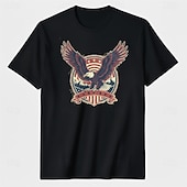  Patriotic T-shirt Graphic Tee USA Retro Vintage Patriotic T-shirt Sleeve 1776-2026 for Unisex Adults' 3D Print  for Independence Day / the Fourth of July 4th of July