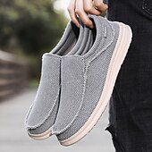 voordelige Slip-On Casual Schoenen-Marineblauwe instapschoenen voor heren, met een zacht geweven bovenwerk, een gedempte, lichtgewicht zool en een minimalistische, casual stijl voor dagelijks gebruik en vrije tijd.
