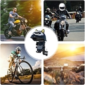 economico Accessori per motociclette e quad-Supporto per telefono da moto con parasole, mini casco, supporto universale per telefono da manubrio bici, visiera parasole antiriflesso per iPhone 17 16 15 14 Pro Max Samsung Galaxy S26 Android, simpatico design con orecchie di gatto