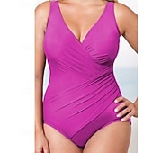 Χαμηλού Κόστους Rash Guards One Pieces-Γυναικεία Πρότυπο Προστατευτικά Ονόματος One Pieces Rash Guards Μαγιό Ολόσωμα κομμάτια Μονόχρωμο Άνοιγμα πίσω Προστασία UV Ελαστικό Αμάνικο Μαγιό Κορμάκι Σέρφινγκ Καταδύσεις Κολύμβηση Καλοκαίρι