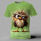  Per uomo Animale Divertente Maglietta Manica Corta maglietta Stampa 3D Girocollo Camicia Esagerato Designer Feste Ferie Blu Giallo Viola Estate Primavera Abbigliamento S M L XL XXL XXXL