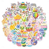 ieftine Jucării Noi-Easter Basket Stuffers 150 Piese (3 Seturi de 50) Autocolante de Paște Holografice Laser Rezistente la Apă pentru Decorațiuni de Cadouri de Sărbătoare Autocolante cu Ouă de Paște Transfrontaliere