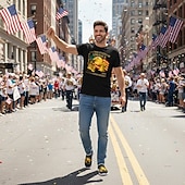 levne Pánské boty-Hlavní město USA 250. výročí Pánské patriotické grafické tenisky - lehké prodyšné slip-on volnočasové boty chůze s potiskem americké vlajky pro průvody cestování streetwear a každodenní použití