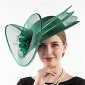 preiswerte Fascinators &amp; Hüte-Derby Hut Kirchenhut Kentucky Derby Hut Dame Edelfrau Kostüm Damen Maskerade Derby Ascot Pferderennfestival Erwachsene Kopfschmuck Ganzjahres
