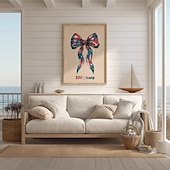  Amerikanische Flagge Schleife Druck – 250 Jahre Amerika Wandkunst Vereinigte Staaten Semiquincentennial Poster USA 250. Jubiläum