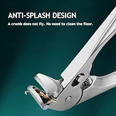 levne Osobní péče a zdraví-černé zahnuté kleštičky na nehty, ergonomické &amp;snadné pro seniory, široký rozevření čelistí, šikmý nástroj na zastřihování hlav, ultra široký rozevření čelistí, odolný zastřihovač s protiskluzovou