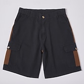 economico Classico-Per uomo Pantaloncini cargo Pantaloncini da esterno Pantaloncini casual Pantaloncini da Escursionismo Patchwork Multi-tasche Gamba Dritta Blocco di colori Tinta unita Indossabile Traspirante Corto