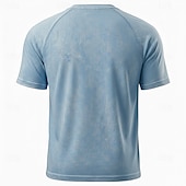 voordelige Vintage en retro-Voor heren Grafisch Roer Katoenen shirt Henley Top Acid Wash-shirt Korte mouw Vintage Ontwerper Casual Casual Dagelijks Buiten Lente zomer Zomer Lente Licht Blauw Paars Grijs Henley Henley-T-shirt