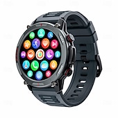 baratos Smartwatch-Relógio inteligente Lokmat Zeus 4 Pro de 1,43 polegadas com Bluetooth, chamadas, pedômetro, lembrete de chamadas e rastreador de atividades. Compatível com Android e iOS. Unissex, longa duração da bateria, chamadas em modo mãos-livres, à prova d'água IP68