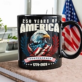 abordables Tazas-Taza del 250.º aniversario de Estados Unidos, regalo patriótico, taza de café de cerámica del semiquincentenario, 1776-2026, Estados Unidos 250, Día de la Independencia, regalo del 4 de julio para