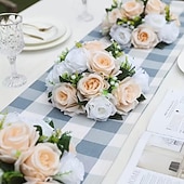 voordelige Kunstbloemen-Kunstmatige trouwrozenbal, halfronde, levensechte neprozen voor bruiloft, verloving, thuis, feest, Valentijnsdag, Moederdag &amp;seizoensdecoraties