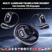 cheap Translation Earbuds-Open Air Traductor, Translation Wireless Bluetooth Earphones, Language Translator Earbuds Real-Time with 138 Languages fit iOS &amp; Android