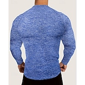 abordables T-shirts et Débardeurs de Course-Homme 250e anniversaire de l'Amérique Jour de l'Indépendance Lettre T-shirt de course T-shirt de compression Printemps Automne manche longue Séchage Rapide Compression Évacuation de l'Humidité