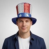  Шапки Косплей Взрослые Универсальные День независимости 4 июля Для вечеринок фестиваль Одеваемся