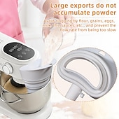 cheap Kitchen Utensils &amp; Gadgets-1 Pcs Mess-Free Flour Funnel for Kitchen Aid Mixer, Food-Grade Silicone Funnel, Stand Mixer Attachment for 4.5–5 Qt Tilt-Head Models, Dishwasher Safety
