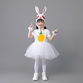 baratos Animal Costume-Book Week 2026 Group Costume Animal Easter Bunny Dresses Funny Kid's Unisex Children's Day Easter Carnival Party Dress Up