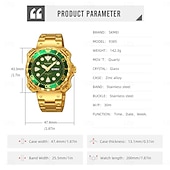 ieftine Ceasuri Quartz-SKMEI Bărbați Ceasuri de cuarț Minimalist Cadran mare Modă Afacere Luminos Calendar IMPERMEABIL Decorațiuni Oţel Uita-te