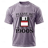  Tricou bărbați din amestec de bumbac spălat, vă rog să aveți răbdare cu mine, sunt din anii 1900, grafică cu dischetă, retro, vintage, gri, îmbrăcăminte, m, l, xl, xxl, xxxl