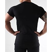 economico T-shirt e Canottiere da Corsa-Per uomo Tinta unita T-shirt da corsa Maglia a compressione Maglia da corsa Estate Primavera Autunno Manica Corta Asciugatura Rapida Compressione Traspirante Allenamento in Palestra Allenamento