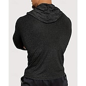 voordelige Hardloop T-shirts en Tanktops-Voor heren Brief Hardloopshirt Compressieshirt Lente Herfst Lange mouw Sneldrogend Compressie Vochtregelerend Sportschooltraining Actieve training Oefening Zwart Grijs Sportkleding Sportkleding