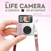 رخيصةأون الكاميرا والتصوير-كاميرا S162 الرقمية الصغيرة الجديدة ذات الطراز القديم بتقنية CCD وشاشة قابلة للطي، مثالية لطلاب الجامعات، كاميرا صغيرة مزودة بتسجيل عالي الدقة.