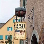 cheap America 250-US 250th Anniversary Garden Flag Vintage Style America 250 Flag Design Commemorative 1776-2026 Yard Decoration for Patriotic Celebration Semiquincentennial 4th of July Independence Day